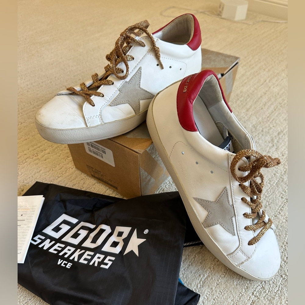 GUC: Golden Goose DB Superstar sneakers size 39 (US 9) - with box and dust bag